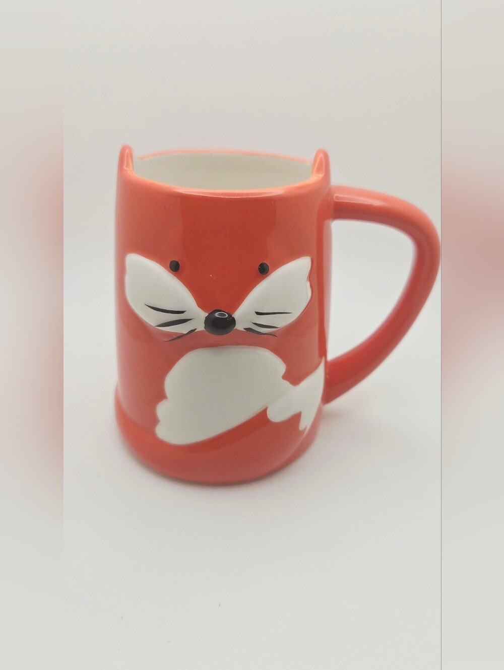 TAG Woodland Fox Ceramic 3D Mug | Orange & White Animal Mug Coffee Lovers